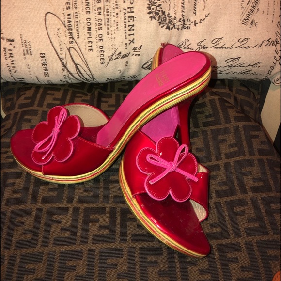 Authentic Stuart Weitzman Patent Leather Mules - Picture 6 of 6